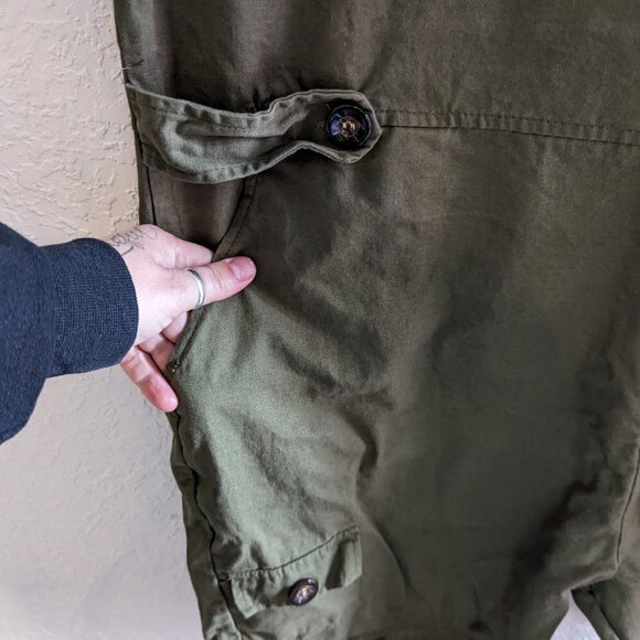 bebiullo Unisex Army Green Zip Romper Jumpsuit | Size XL | NWOT - Picture 4 of 4